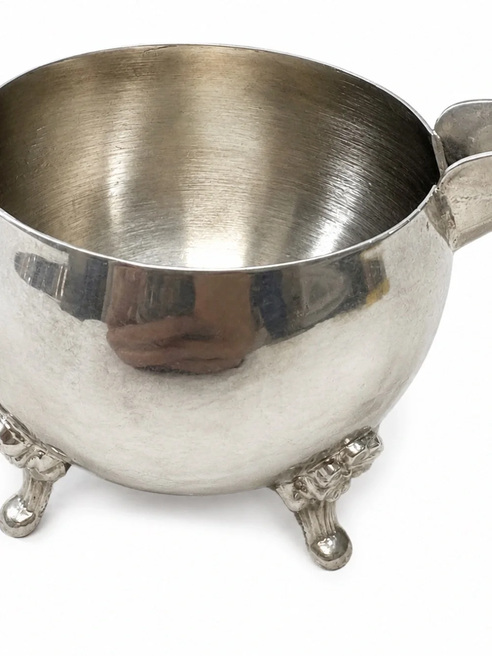Silver-Tone Footed Serving Bowl - Classic Home Dining